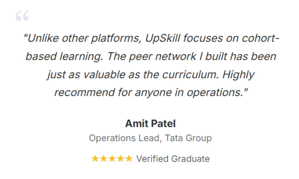 Amit Patel — Operations Lead, Tata Group